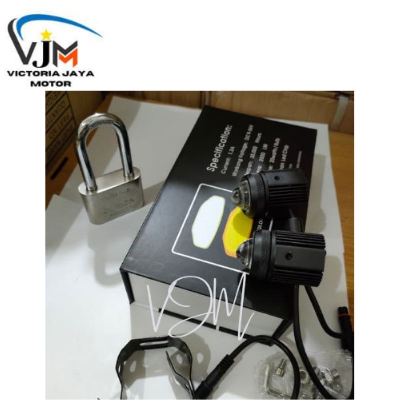 LAMPU TEMBAK SOROT LED LASER D2 FOGLAMP MODEL PROJIE MINI 20 W CREE LED PUTIH KUNING