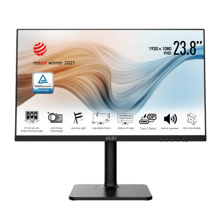 Monitor MSI LED IPS Modern MD241P - Wide Screen Full HD 24&quot; Inch