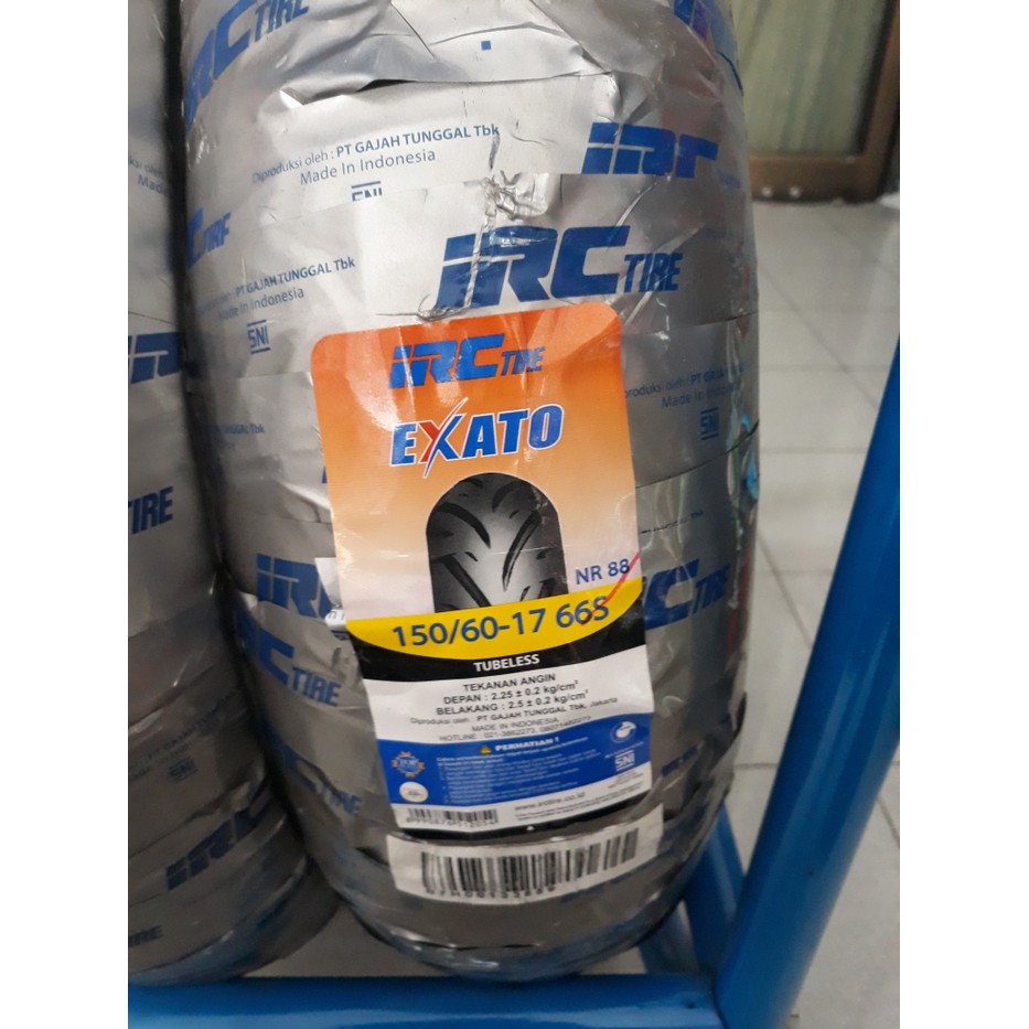 BAN LUAR IRC 150/60-17 EXATO NR88 TUBELESS