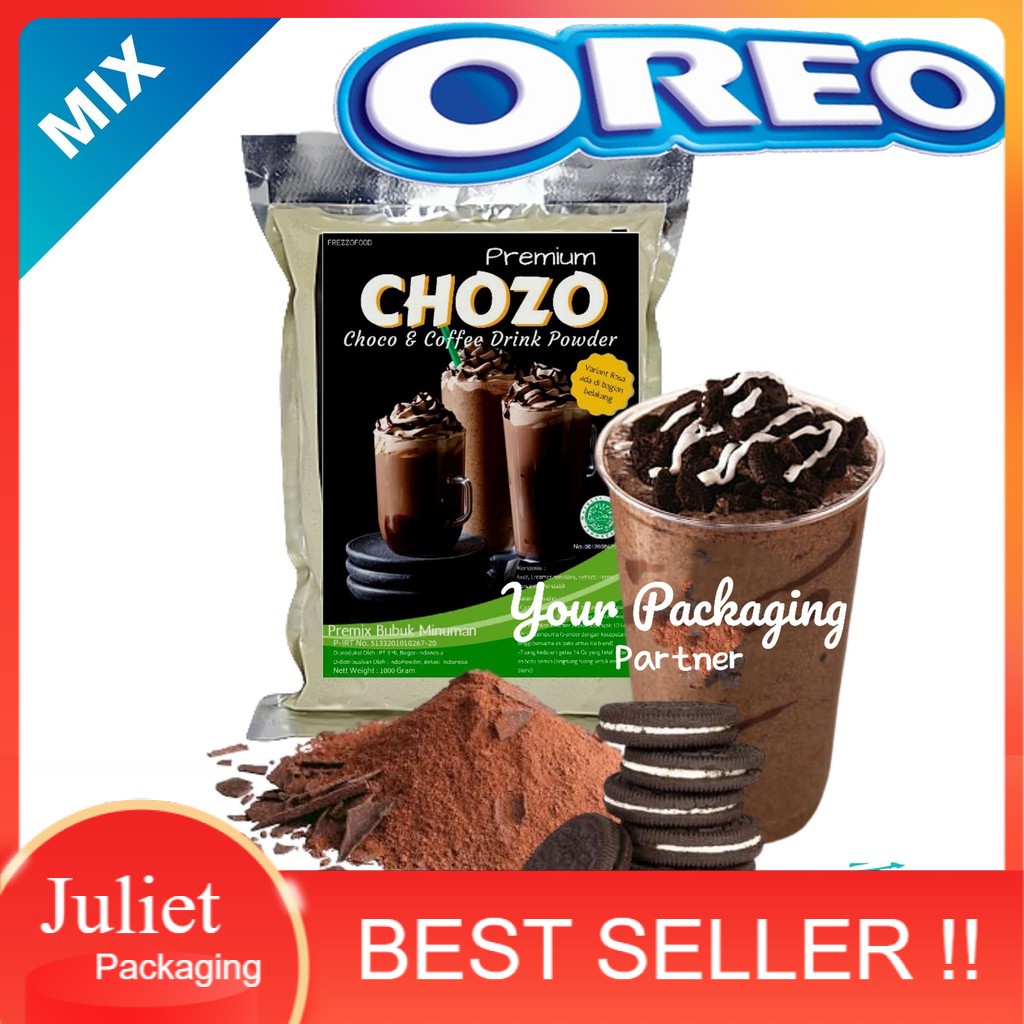 

Bubuk Minuman Coklat rasa Choco Oreo 1 Kg / Powder Drink Nyoklat Oreo / Choco Oreo Chozo