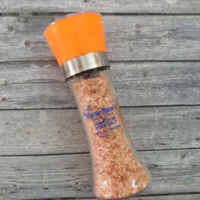 

Uncle Rams Himalayan Salt Garam Pink Natural With Grinder Bottle Plus Bubble Wrap
