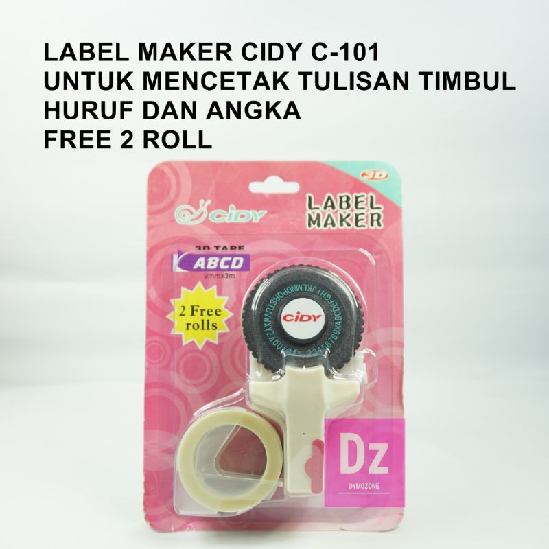 

LABEL NAMA EMBOSS CIDY ( FREE 2 ROLL )