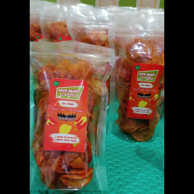 

KRIPIK BALADO AL-FAZZA 100 Gram || SANJAY BALADO || ASLI PADANG