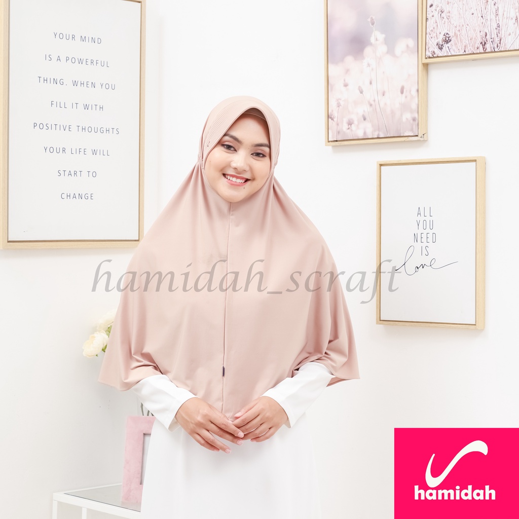 HIJAB BERGO SERUT TALI HAMIDAH ORIGINAL BAHAN JERSEY