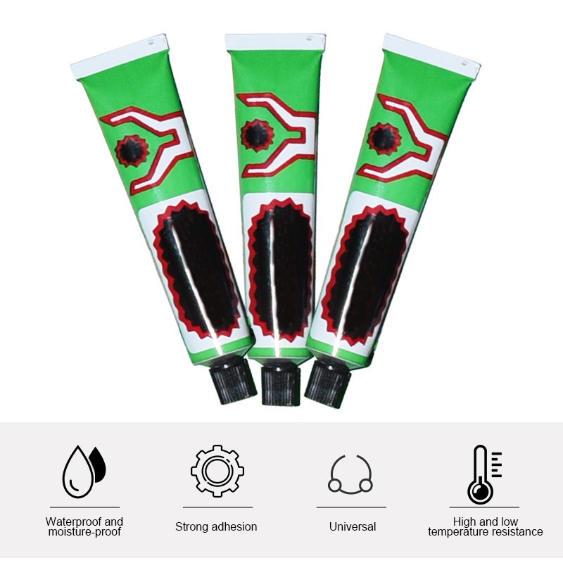 ღ 20Ml Portable Sepeda Ban Perbaikan Lem Ban Dalam Tusukan Kuat Ikatan Dingin Perbaikan Lem Tahan Air Tahan Air perbaikan Ban Sepeda Aksesoris