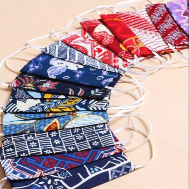 Masker batik Bateeq 2 ply "original" - masker Bateeq