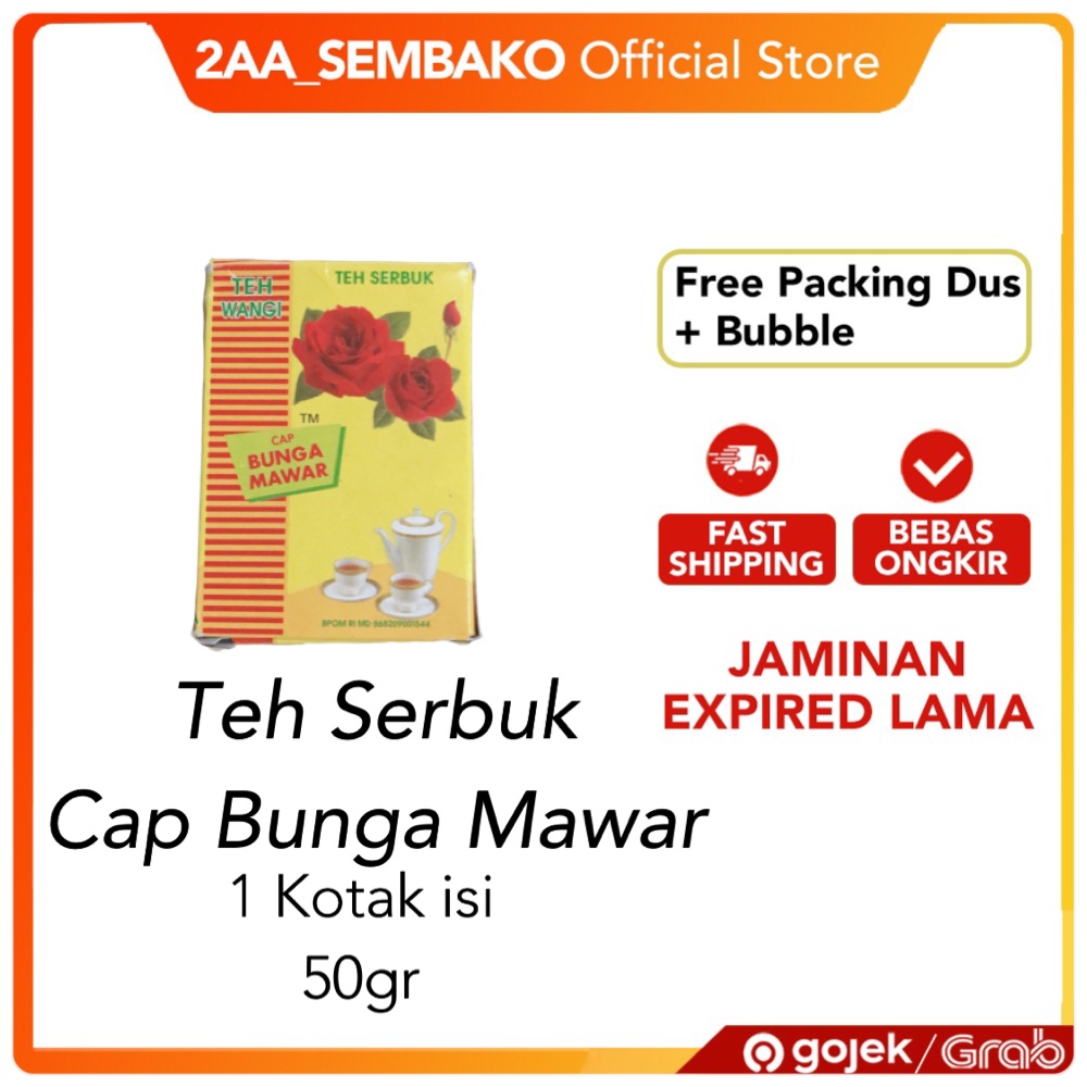 

Teh Serbuk Wangi Cap Bunga Mawar 50 Gram 1 Pcs