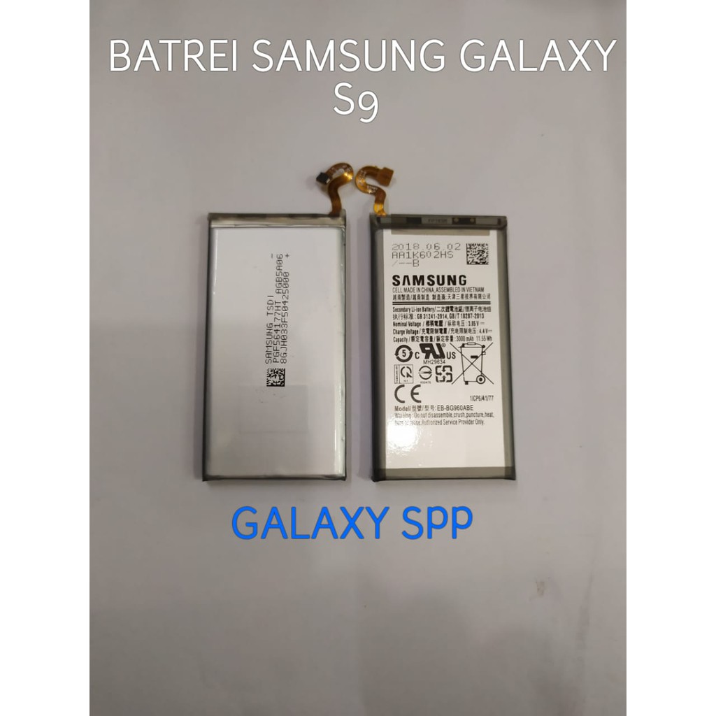 BATRE BATERAI BATERE SAMSUNG GALAXY S9 EB-BG960ABA ORI