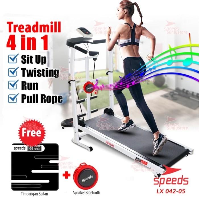 Sppedo Treadmill Manual Multifungsi Treadmill Elektrik Speeds 042-5