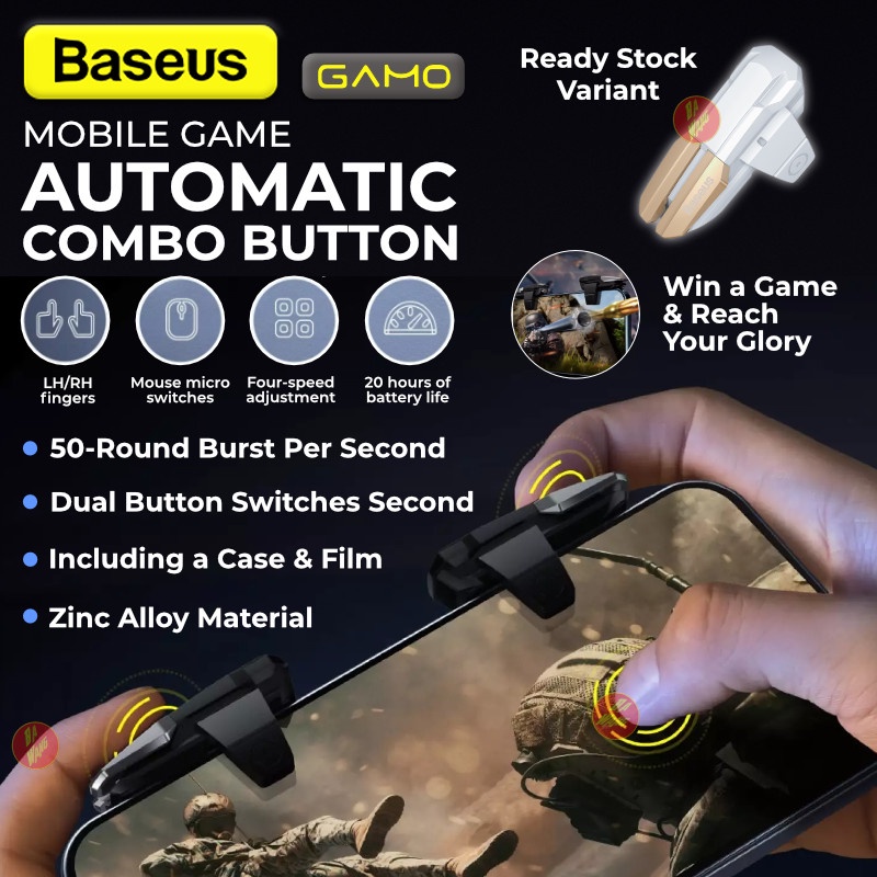 BASEUS Gamo Game Automatic Combo Button Adjustable Controller Pubg