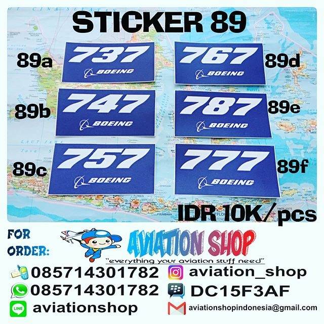 

Sticker stiker Boeing Series