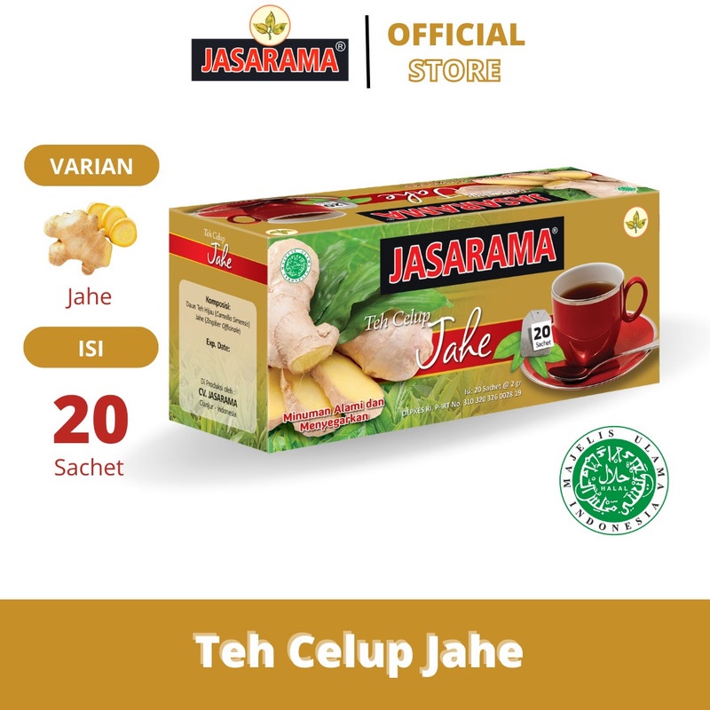 

TEH CELUP JAHE isi 20 sachet