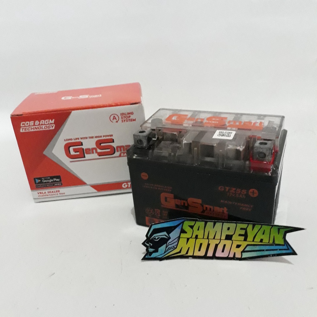 Aki Kering Murah Accu Motor GTZ5S GTZ 5S GTZ5 GS Gen Smart