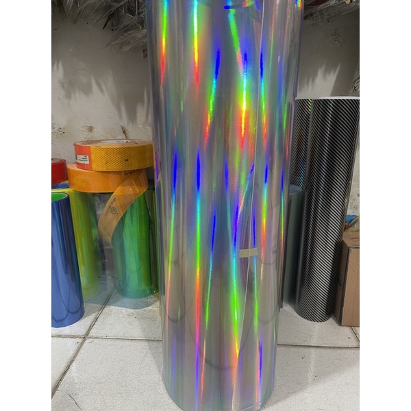 HARGA PERMETER STICKER STIKER HOLOGRAM RAINBOW PELANGI