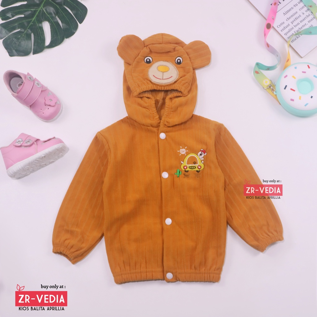 Jaket Baby 0-12 Month Premium Bordir / Jaket Anak Laki Perempuan Bayi New Born Baju Hangat Import