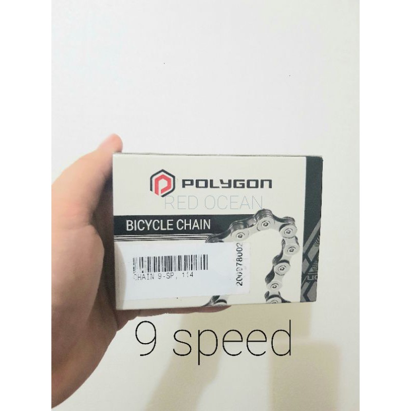 polygon chain bicycle 9speed 126 link rantai sepeda 9 speed 9sp 9 sp