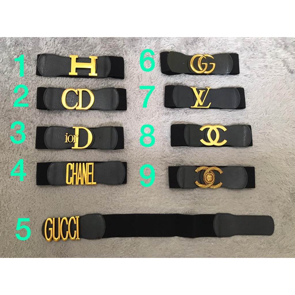 BELT  / GESPER / IKAT PINGGANG BESAR FASHION WANITA IMPORT / BRANDED KARET 7CM