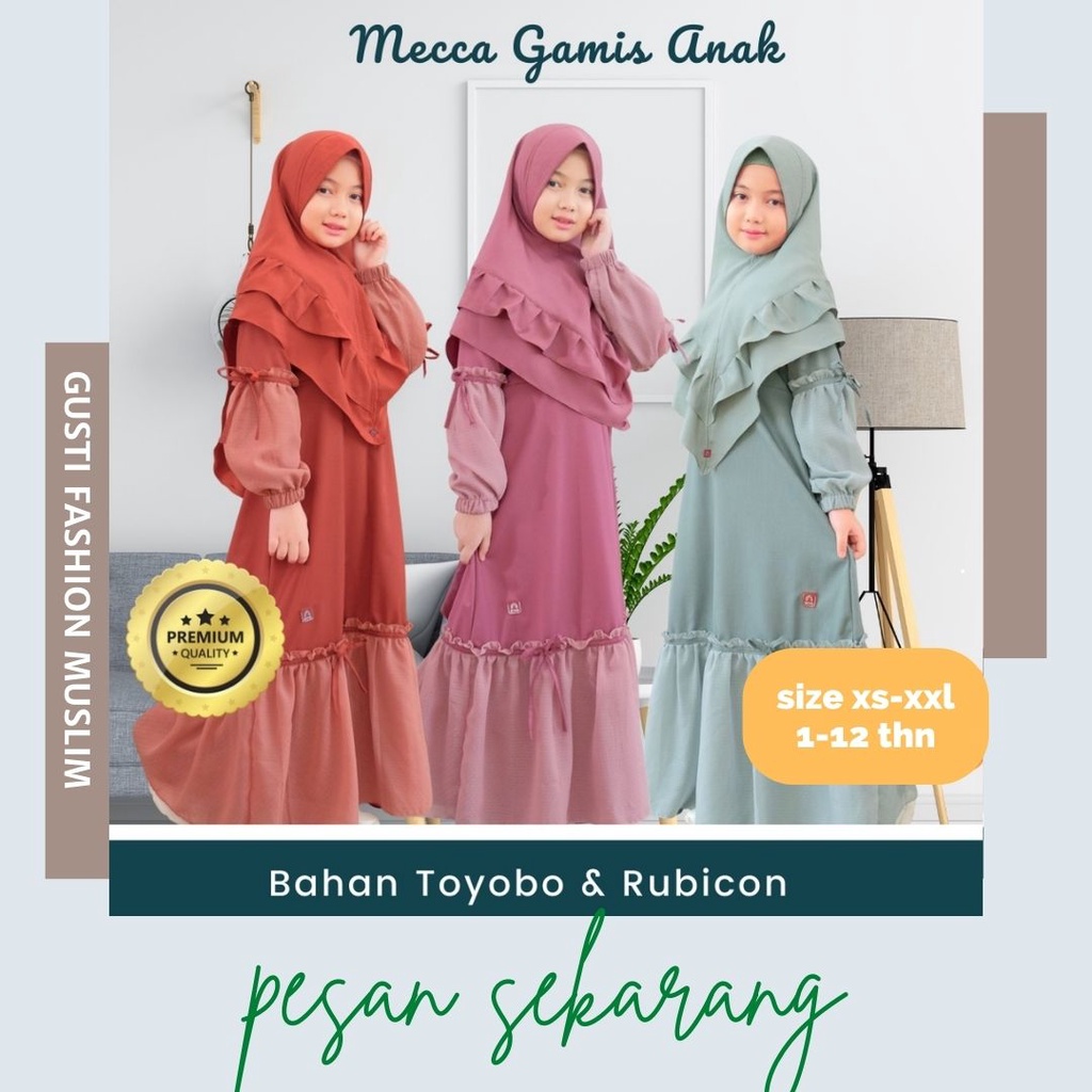 Gamis Anak Perempuan Baju Muslim Anak Perempuan Sarimbit Keluarga 2022 Baju Muslim Anak Gamis Anak P