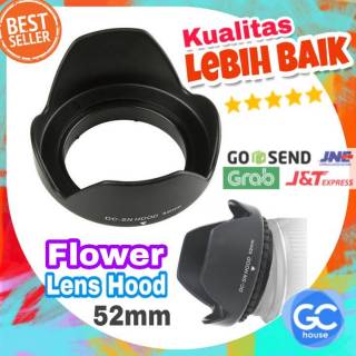Lens Hood Flower 52 mm Universal for Canon 50mm YongNuo Nikon 18-55mm Fujifilm x-a5 x-a20 15-45mm HQ
