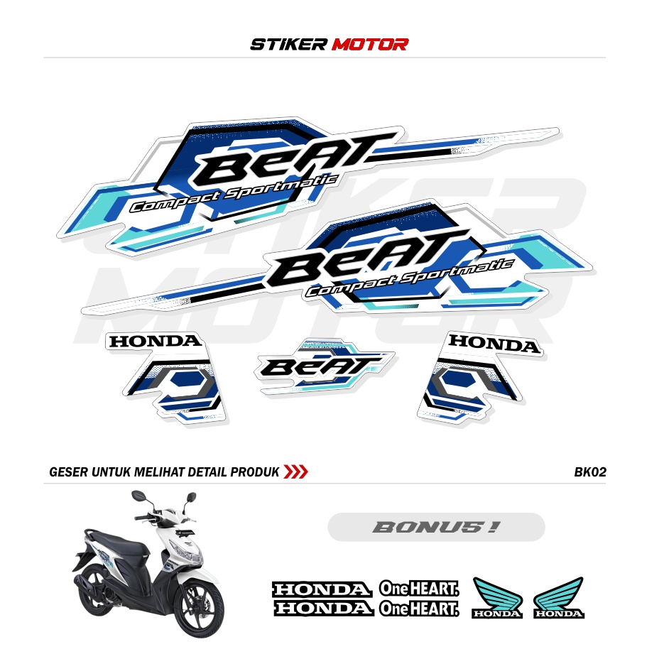 STRIPING BEAT KARBU BK02 ORI VARIASI BEAT OLD HONDA ICON STICKER BEAT LAMA THAILAND THAILOOK GRAFIS 
