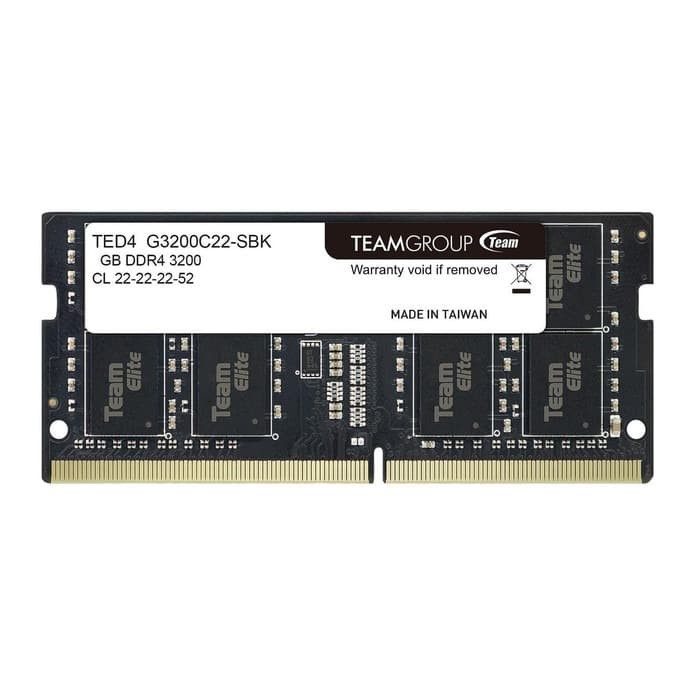 Team Elite SODIMM 8GB DDR4 PC 3200 Ram Laptop 8GB DDR4 3200MHz