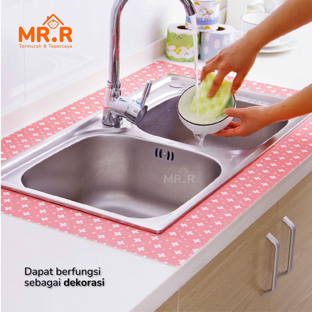 Stiker Anti Air Stiker Kain Penyerap Air Tempelan Dapur Wastafel Kloset Closet Basin Kitchen Sink