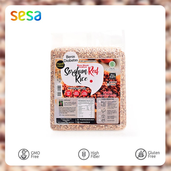 

978Eq0010W Organic Center Sorghum Red Rice 1 Kg W5Q40112