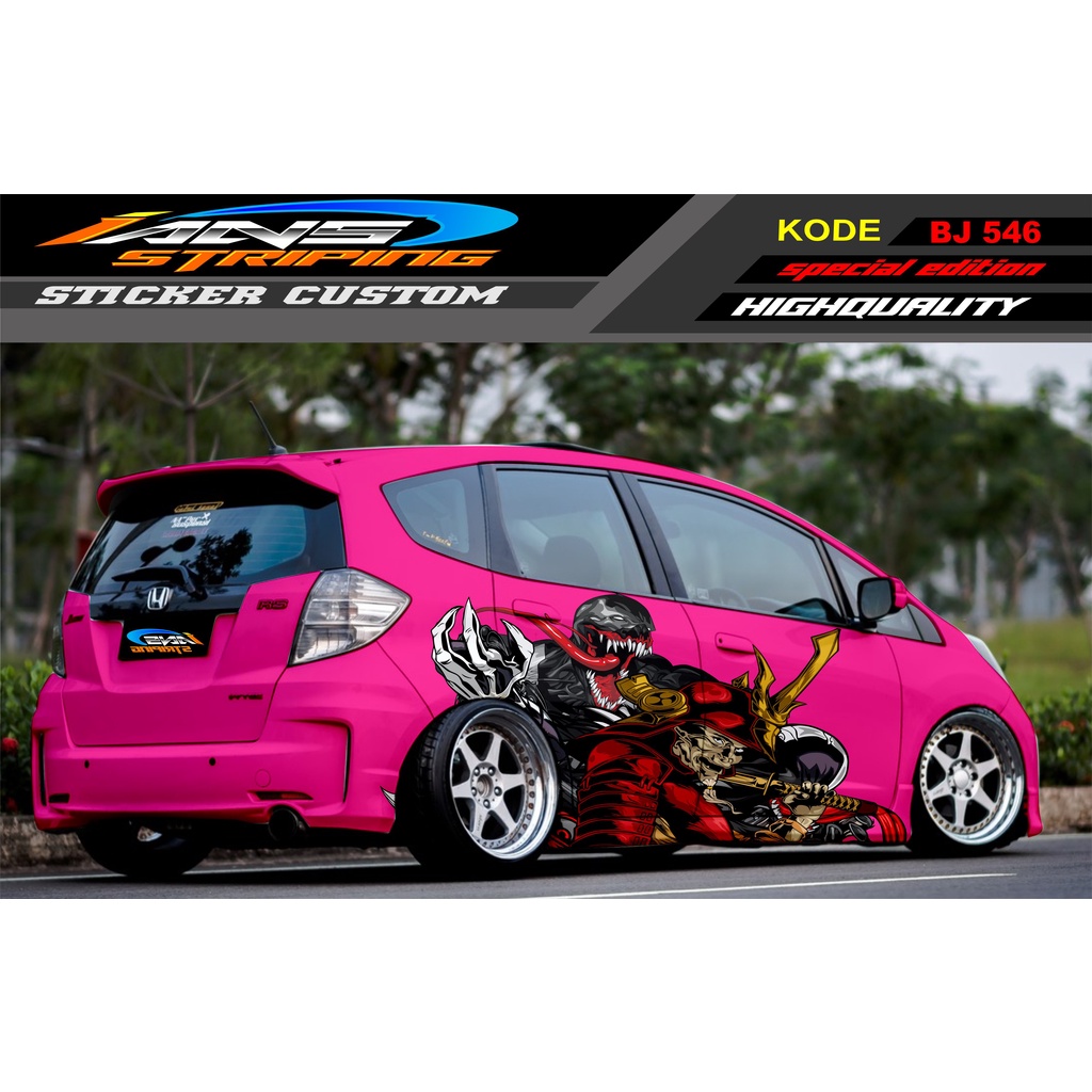 STICKER VARIASI MOBIL JAZZ BRIO AGYA SIGRA SEDAN SWIFT / DECAL STIKER MOBIL VENOM / STIKER MOBIL