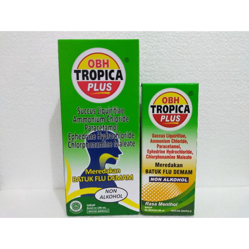OBH TROPICA PLUS RASA MENTHOL 60ML / 100ML