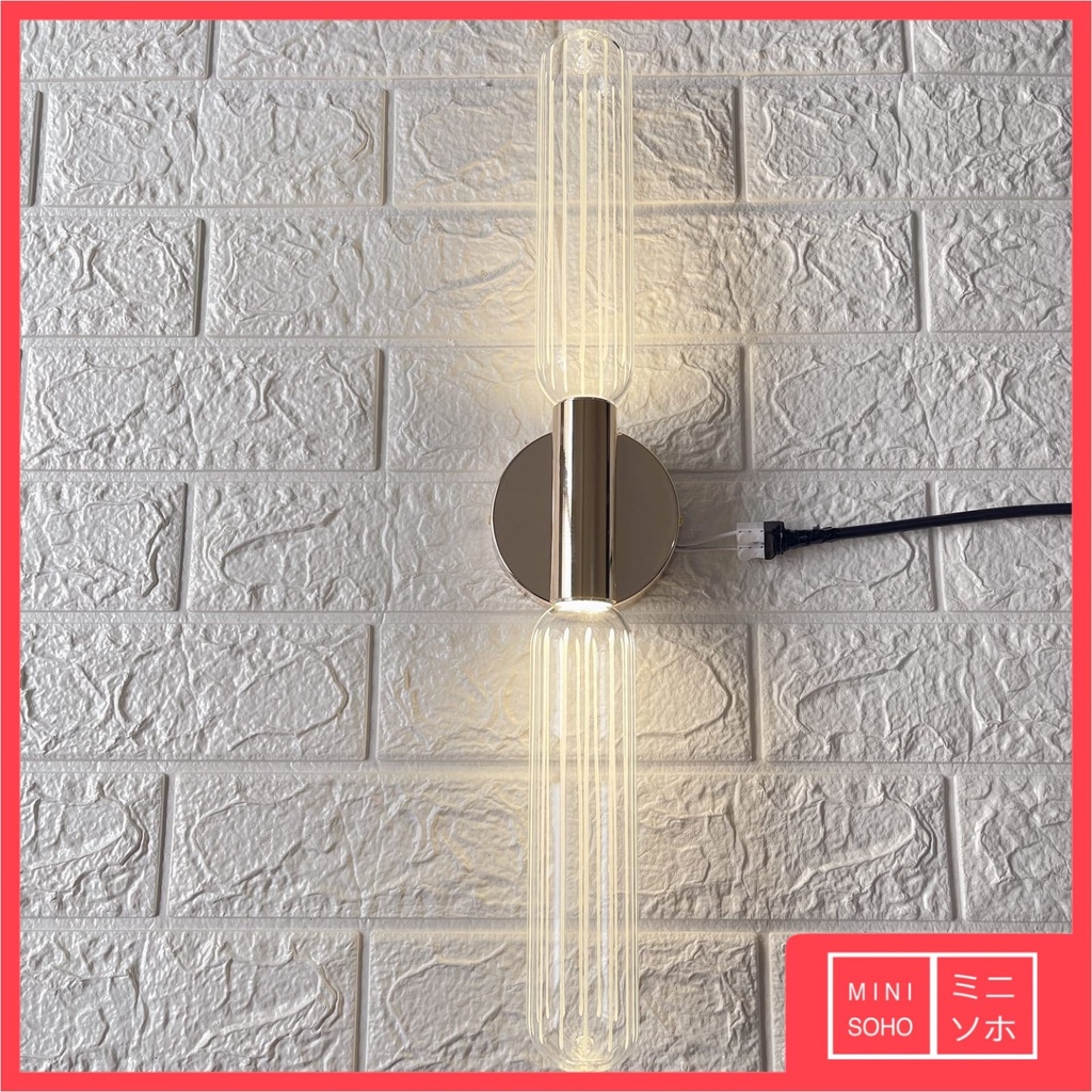 Lampu Dinding Hias Sconce Wall Lamp Mewah Luxury Premium Two Side Glass