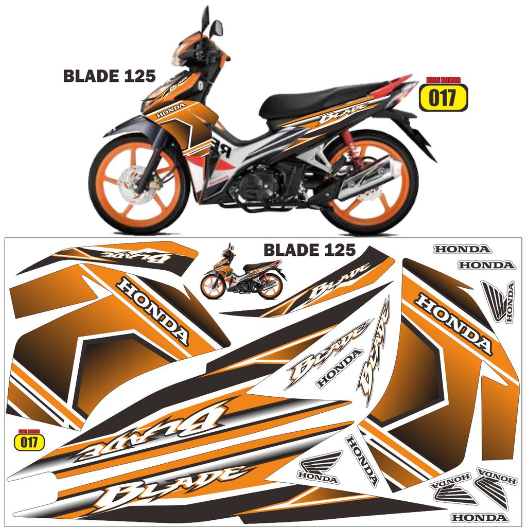 Striping variasi HONDA BLADE 125 GRAFIS