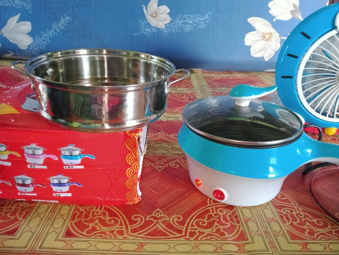 Pe8 Multifunctional Electric Fry Pan Panci Listrik Lapisan Keramik