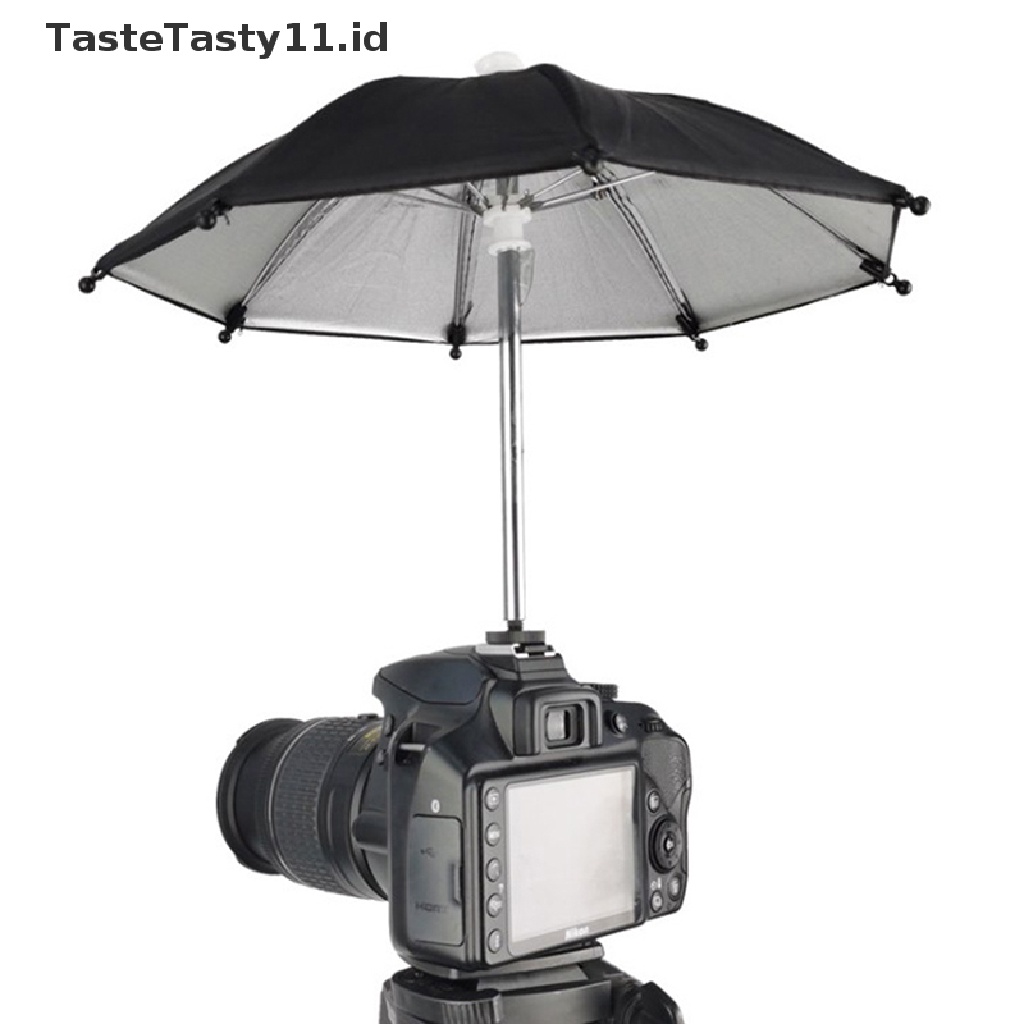 【TasteTasty】 Black Dslr Camera Umbrella Sunshade Rainy Holder For General Camera Photographic .