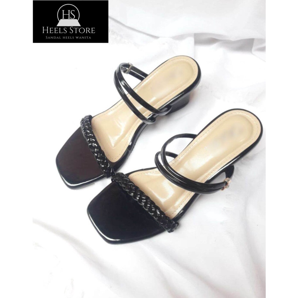Heels Store sepatu sandal hak tahu 5 cm GENIO l sendal hak tahu l sandal hak tahu l sandal heels wan