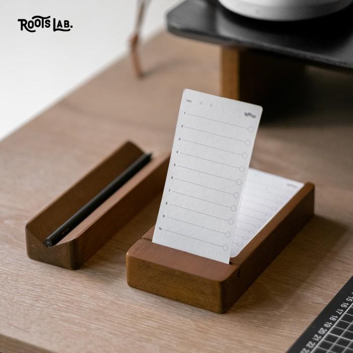 

Desk Notes Stand | kertas memo meja kerja kayu | Notebook Notepad