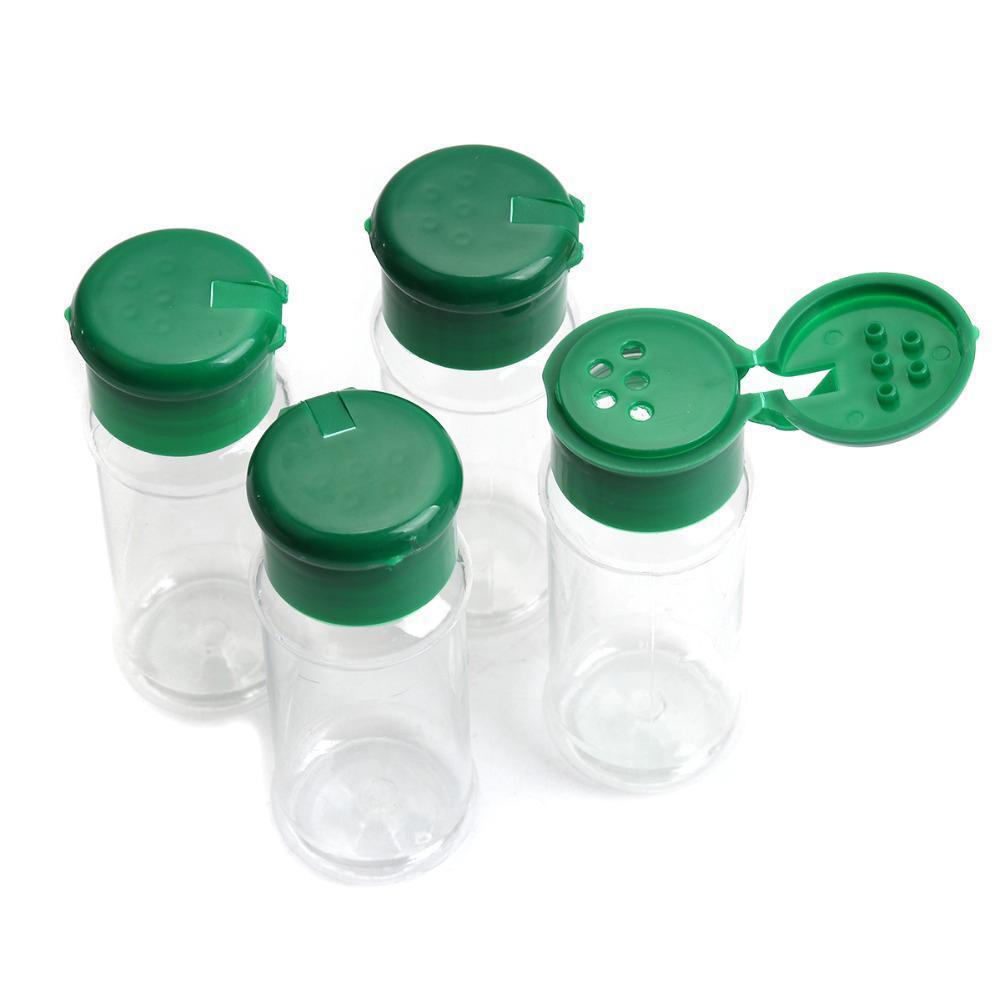 Nanas 4PCS Botol Bumbu Rempah Garam Merica Barbekyu Seasoning Jar