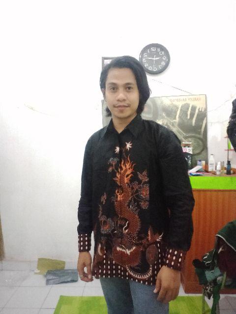 Bswart Batik Hrb026 Kenongo Hem Pendek Padi Pekalongan M L Xl Batik Pria Murah Modern Grosir Batik