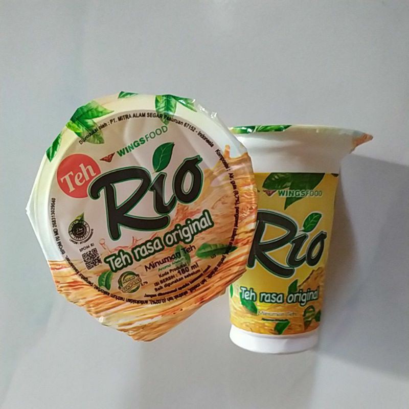 

Teh Rio Rasa Original 180ml Minuman Cup