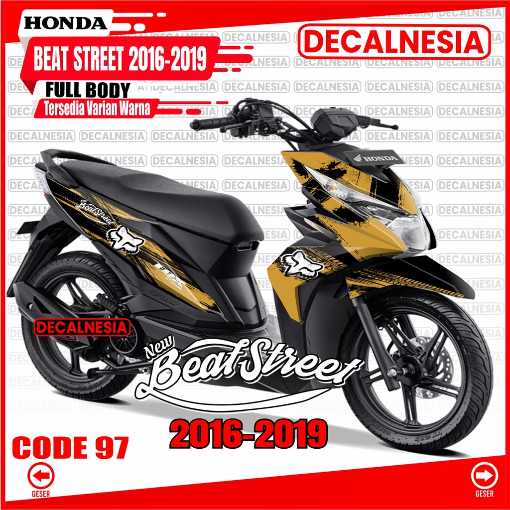 Decalnesia Decal Beat Street Old 2018 2019 Full Body Stiker Motor Street 2016 2017 Sticker Modif Dek
