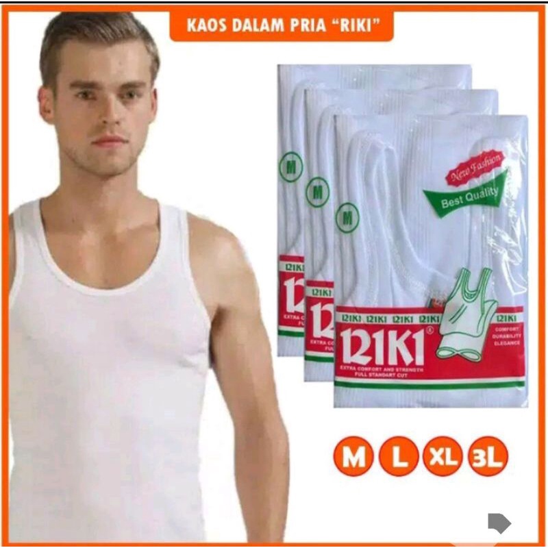 Kaos Dalam Pria Dewasa Singlet putih