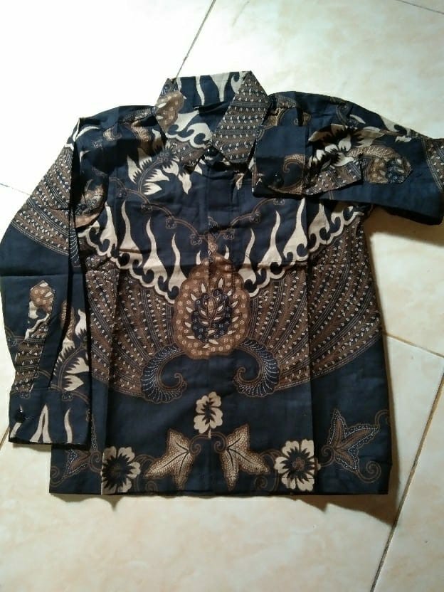 Kemeja Batik Anak - Batik Anak - Baju Batik Anak Laki Laki Umur 2-14 Tahun Batik Anak Lengan Panjang