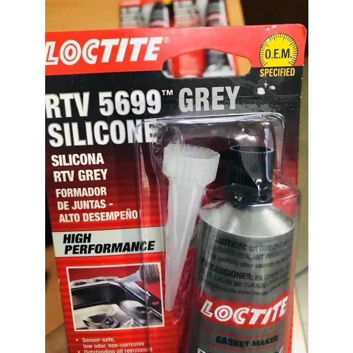 Open DS] LEM SILIKON GASKET LOCTITE SI 5699 RTV SILICONE GASKET GREY 80ml Mobil