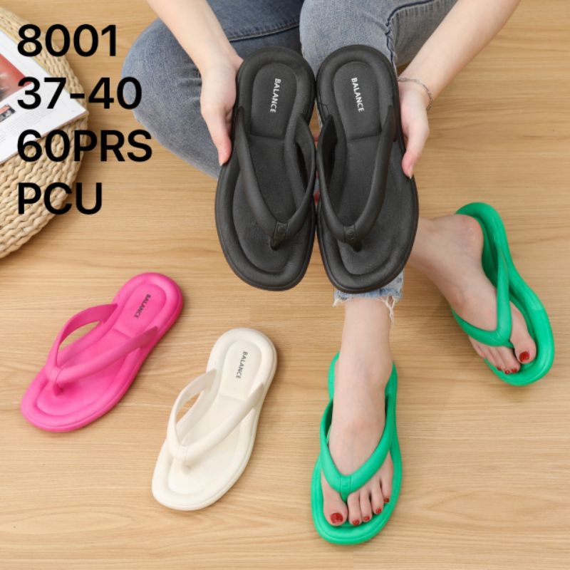 Sandal Jepit Jelly Bapao Import Non-Slip Empuk dan Ringan |Balance 8001