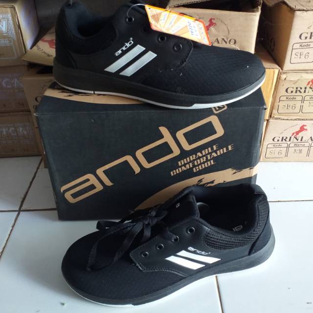 SEPATU ANDO TEZZO COWOK SEPATU ANDO SEKOLAH SEPATU ANDO HITAM SEPATU SEKOLAH HITAM SEPATU ANDO COWOK