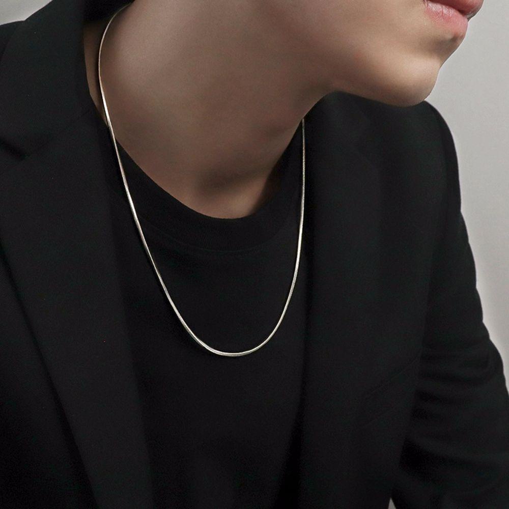 REBUY Rebuy Men Necklace Creative Simple Women Fashion Jewelry Pria Hip Hop Rantai Klavikula