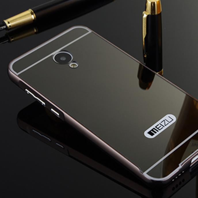 NEW BUMPER MIRROR CASE MEIZU M2 / MINI / 5INCH 5" /ALUMINIUM/METAL/SLIDE MILENIA