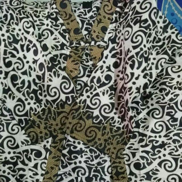 Batik Wanita Asj Sa Hrb026 Kenongo Kemeja Tosca Pendek