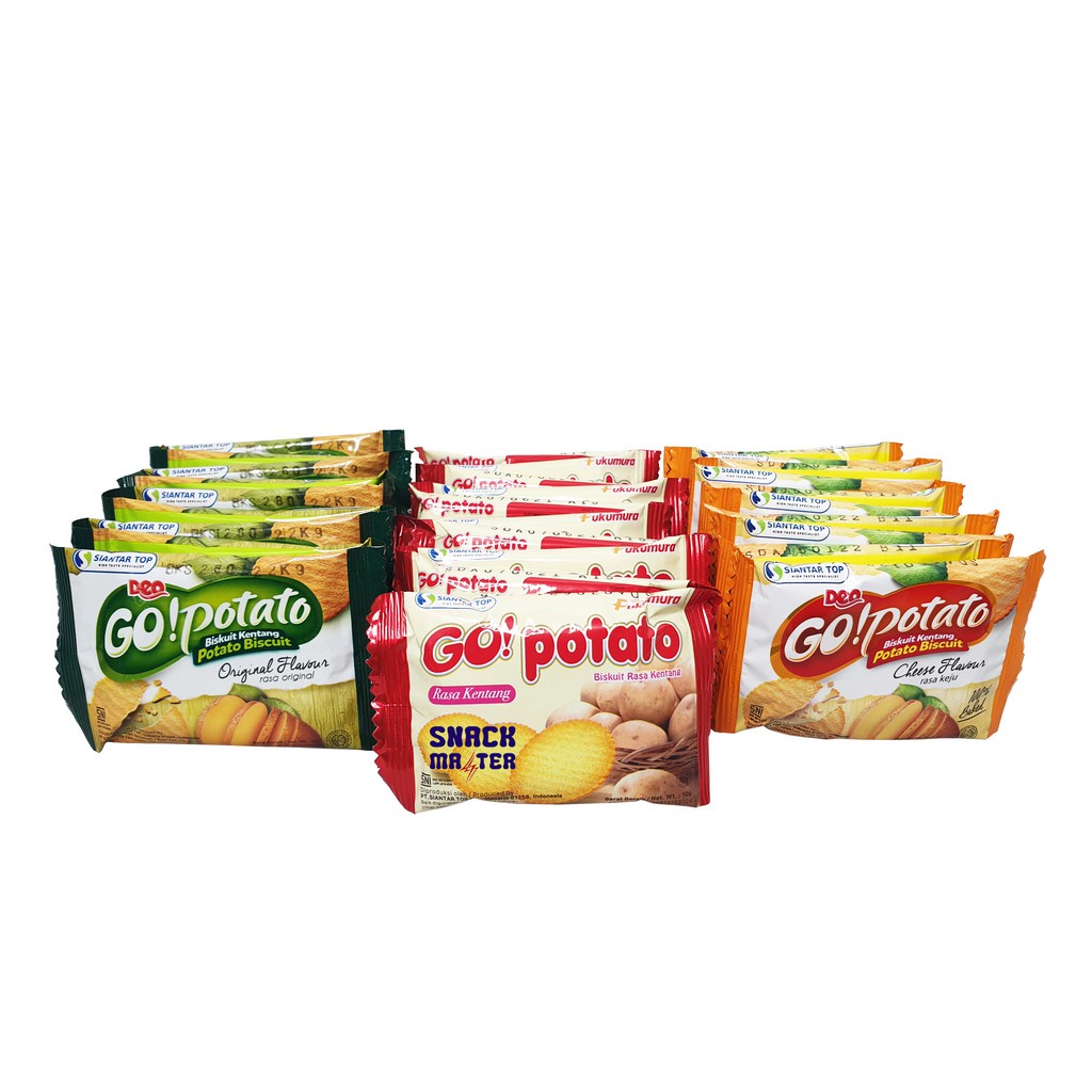 

Go Potato Cheese - Go Potato Original isi 20 sachet