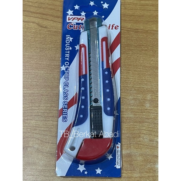 

Pisau Cutter USA VPR / Cutter Besar / Cutting Knife USA VPR / Pisau Cutter Isi 3 VPR