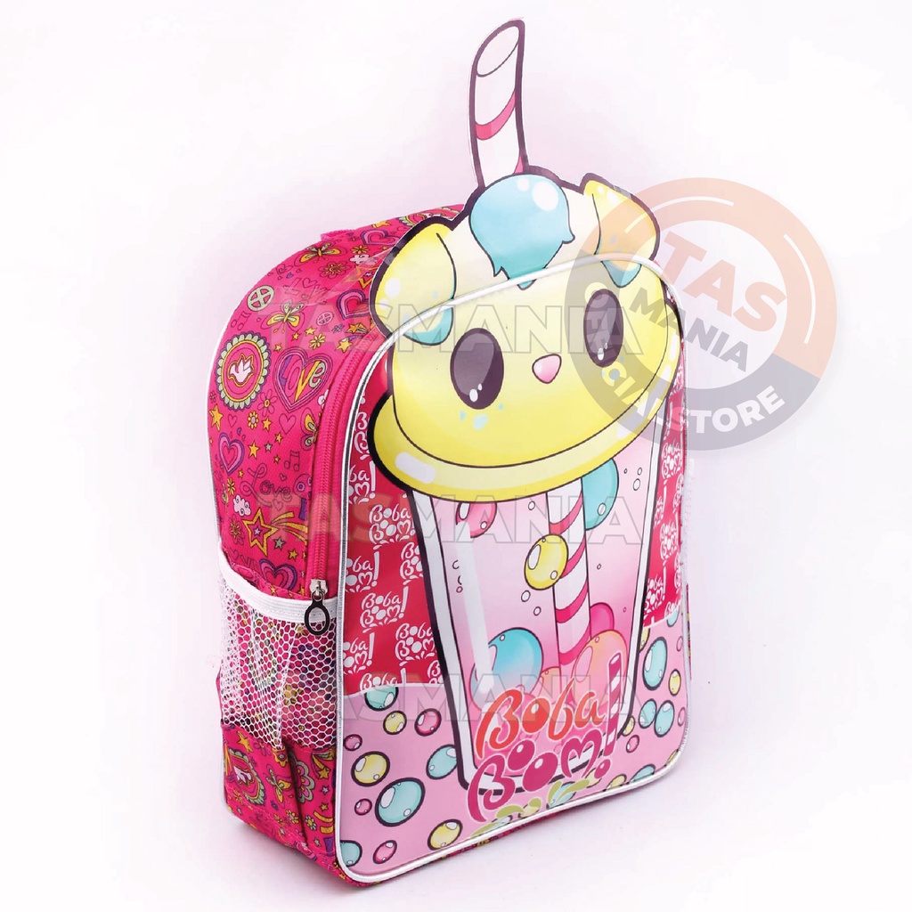 PTS - Ransel Sekolah Anak Perempuan Karakter BOBA TK - RANSEL BOBA  - RANSEL 3D BOBA BOOM - RANSEL BOBBA - TAS BOBA ANAK SEKOLAH - Tas Sekolah Anak - Tas Anak Sekolah Tas Anak SD Tas Anak TK Promo Diskon Termurah Terlaris Terbaru Best Seller